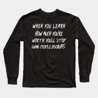 Discount Motivation Design Long Sleeve T-Shirt